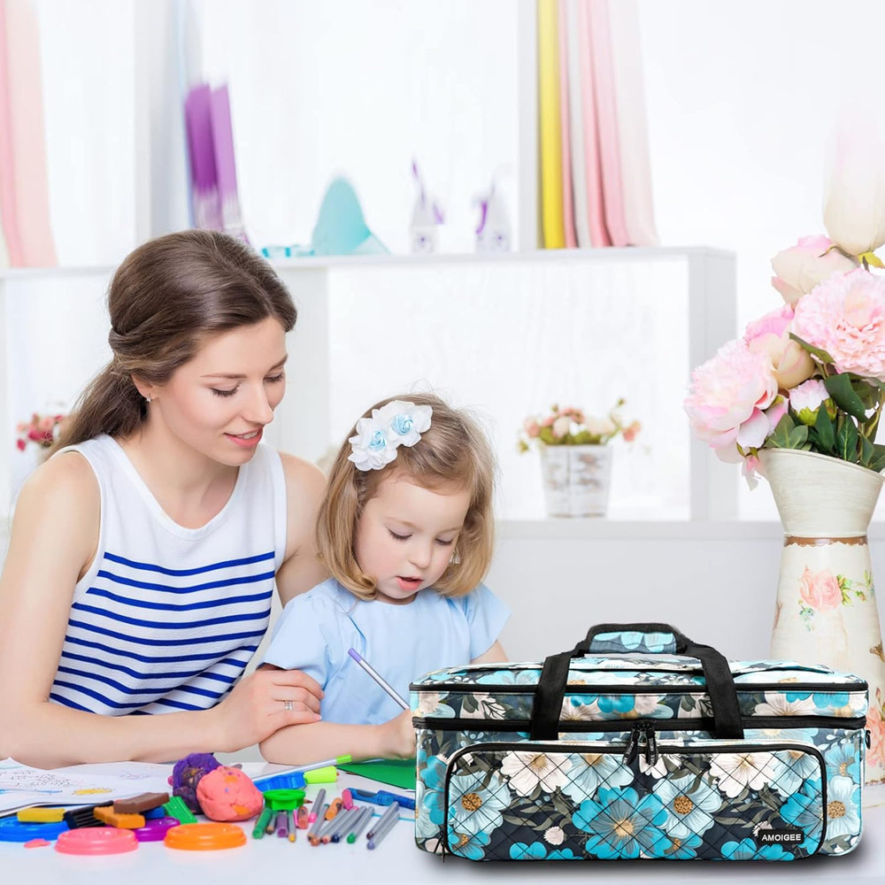 AMOIGEE Carrying Case for Cricut Maker 3, Maker 4, Explore Air 2, Explore 3, Exp