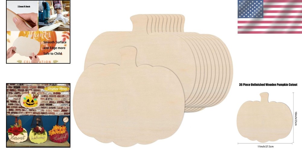 Blank Pumpkin Shape Cutouts for DIY Crafts