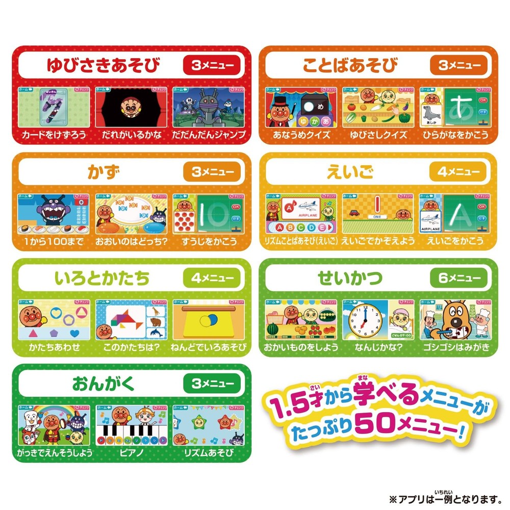 Made with touch! Anpanman educational pad