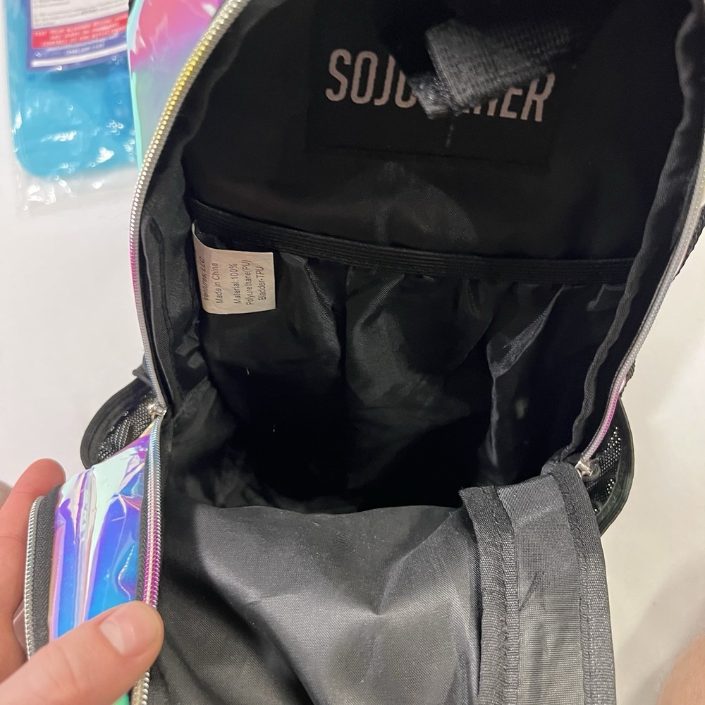 Sojourner Rave Hydration Pack Backpack Hydropack BLADDER BAG Iridescent Silver