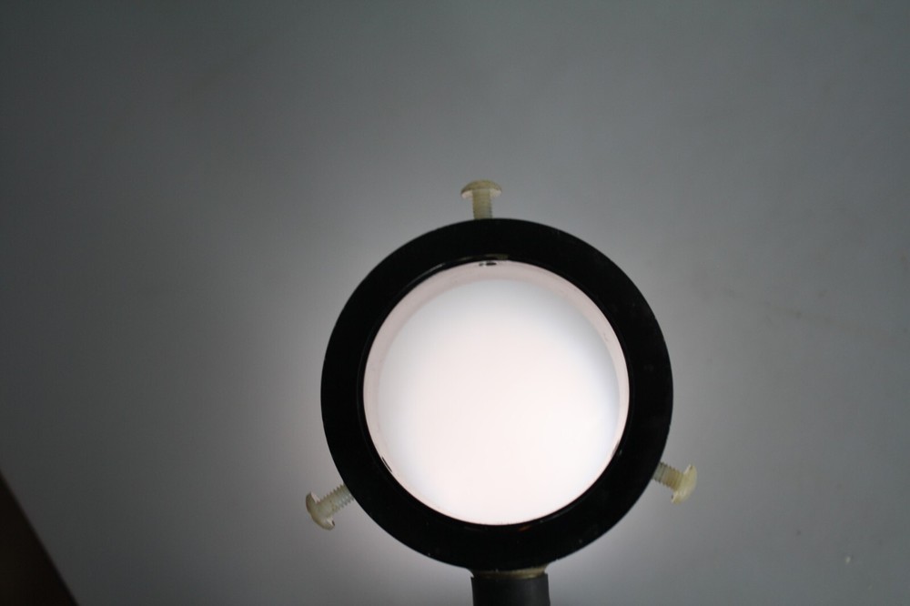Vintage Microscope Fiber Optic Cable Flexible Light Guide Assembly w/ Ring Light