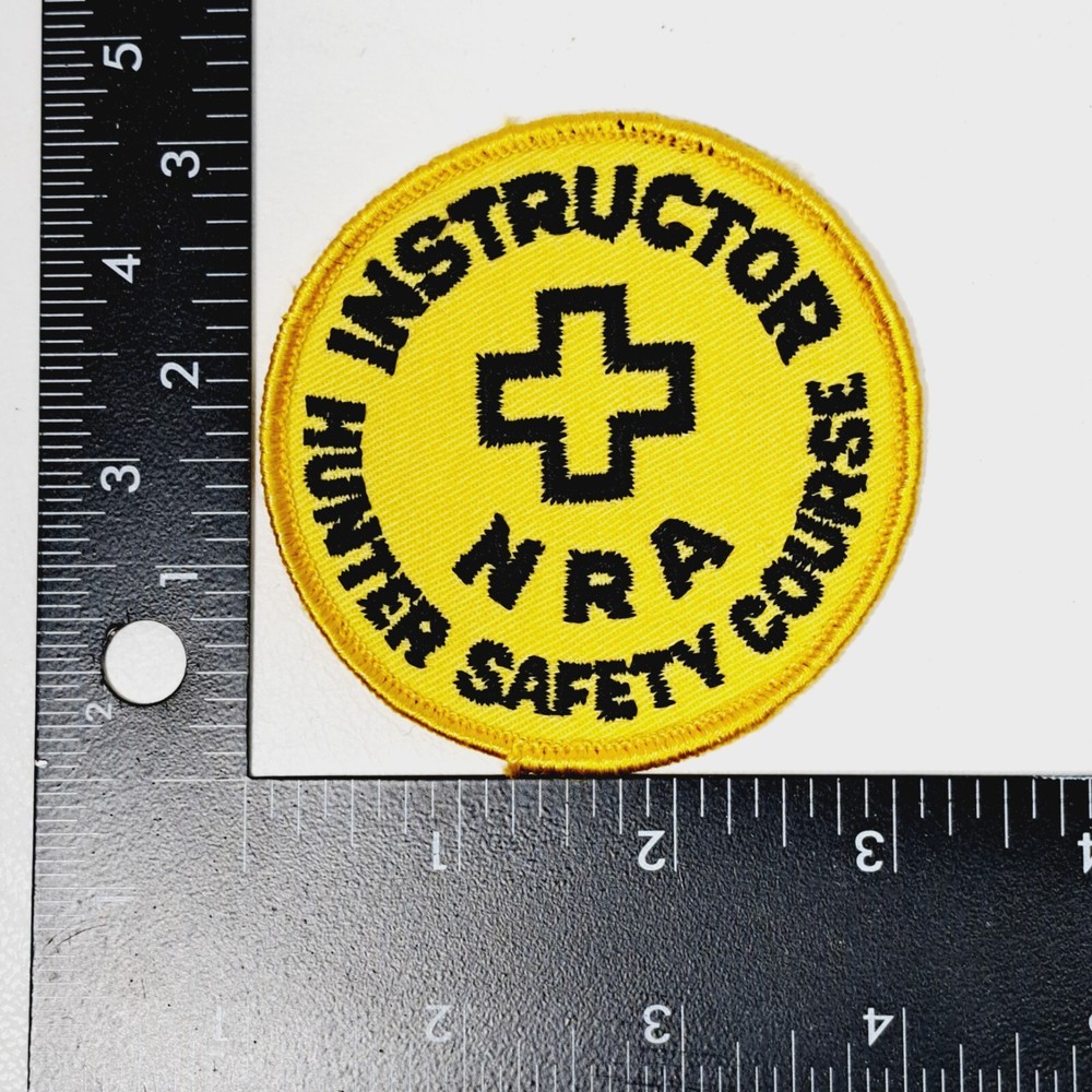NRA Hunter Safety Course-Instructor Embroidered 3 Inch Sew-on Patch