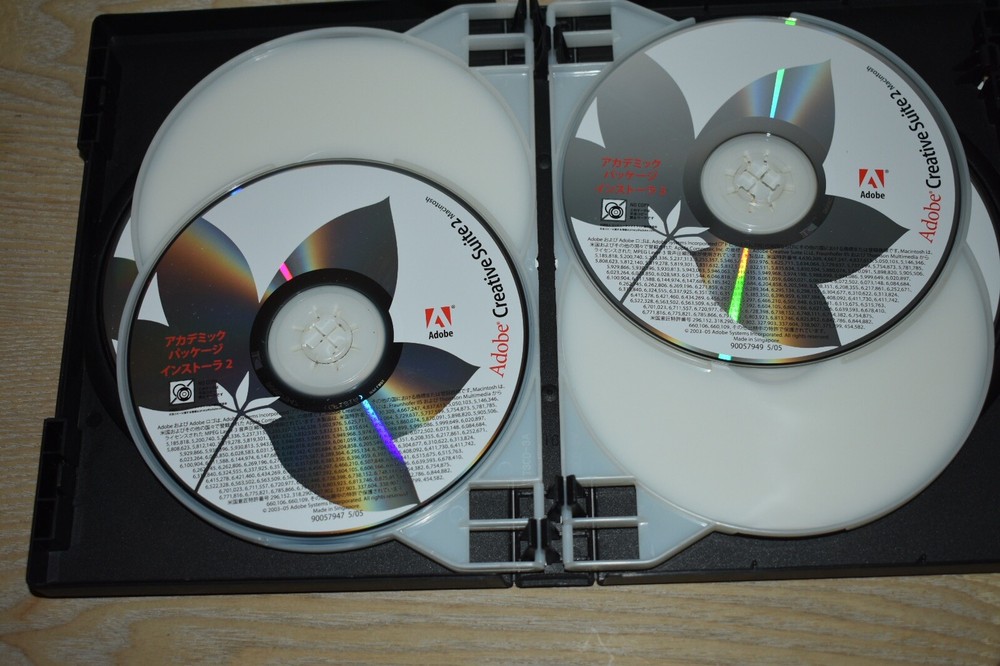 Adobe Creative Suite 2 Premium for Macintosh Mac w Code, Serial Number - 6 Disks