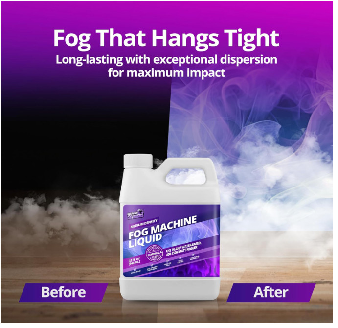 32oz Fog Machine Liquid Smoke - Medium Density Machine, 32 oz (1 Quart)