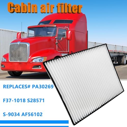 2pcs Cabin Air Filter Compatible with Kenworth 660 T680 T800 T880 Peterbilt