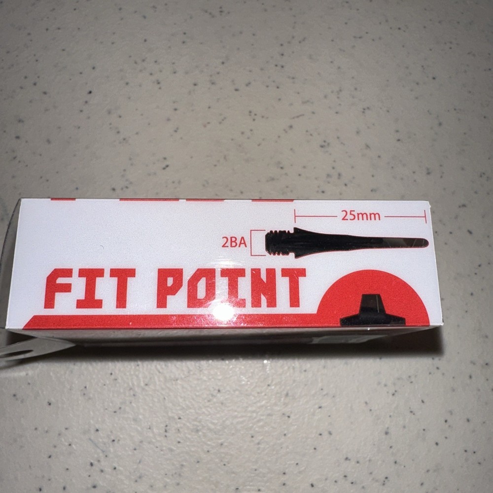 Cosmodarts Fit Point Plus Tip, Black, 50 Count