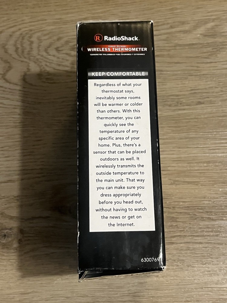 RadioShack Indoor Outdoor Thermometer Model 6300769 E4B3