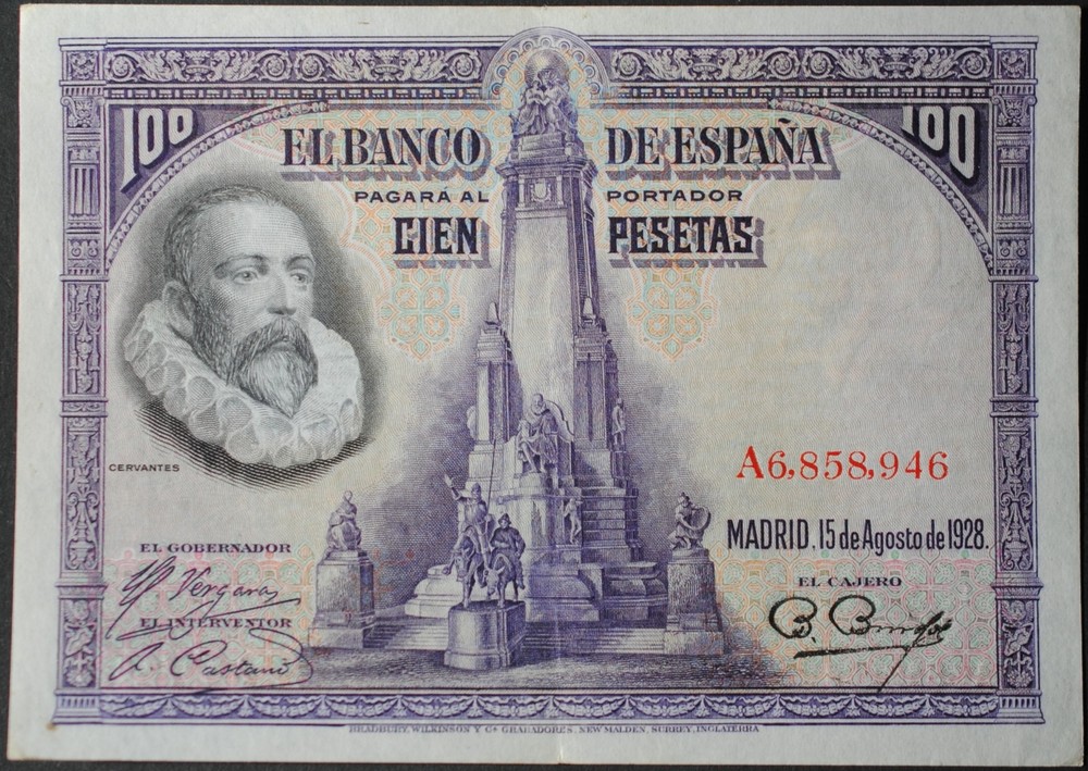 Spain P76a 100 Pesetas XF