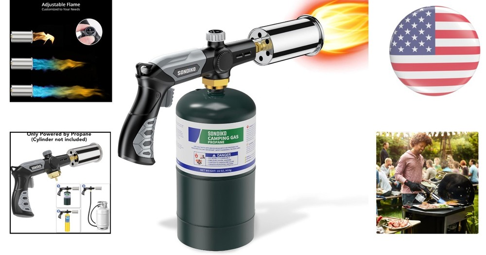 Portable L8010 Cooking Torch: Maximum Flame Control for Culinary Mastery