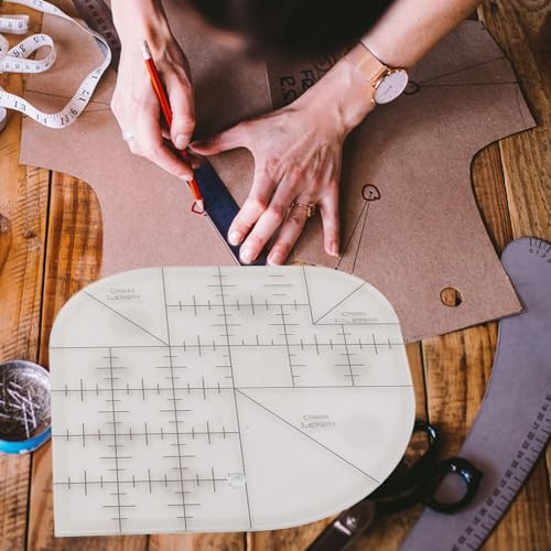 Acrylic Sewing Curved Corner Ruler,Sewing Patchwork Ruler Sewing Template