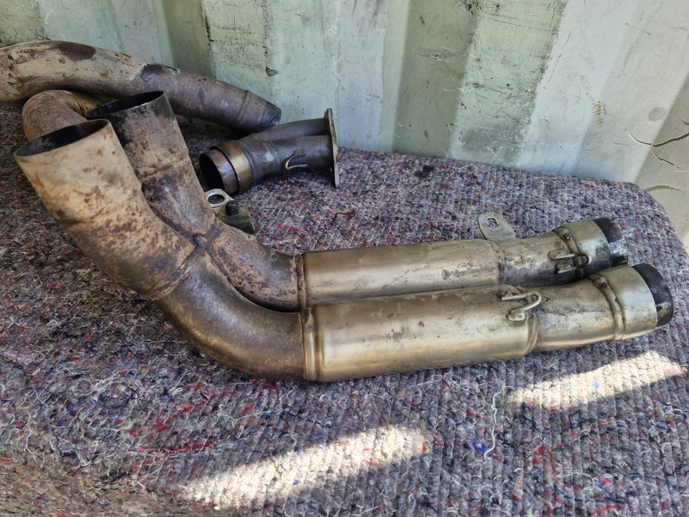 2000 DUCATI 748 EXHAUST HEADERS DOWNPIPES SYSTEM
