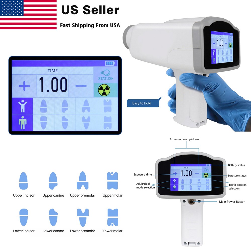 Dental X Portable Ray Digital Machine Rayos no Shield / Digital Sensor Size 1/2