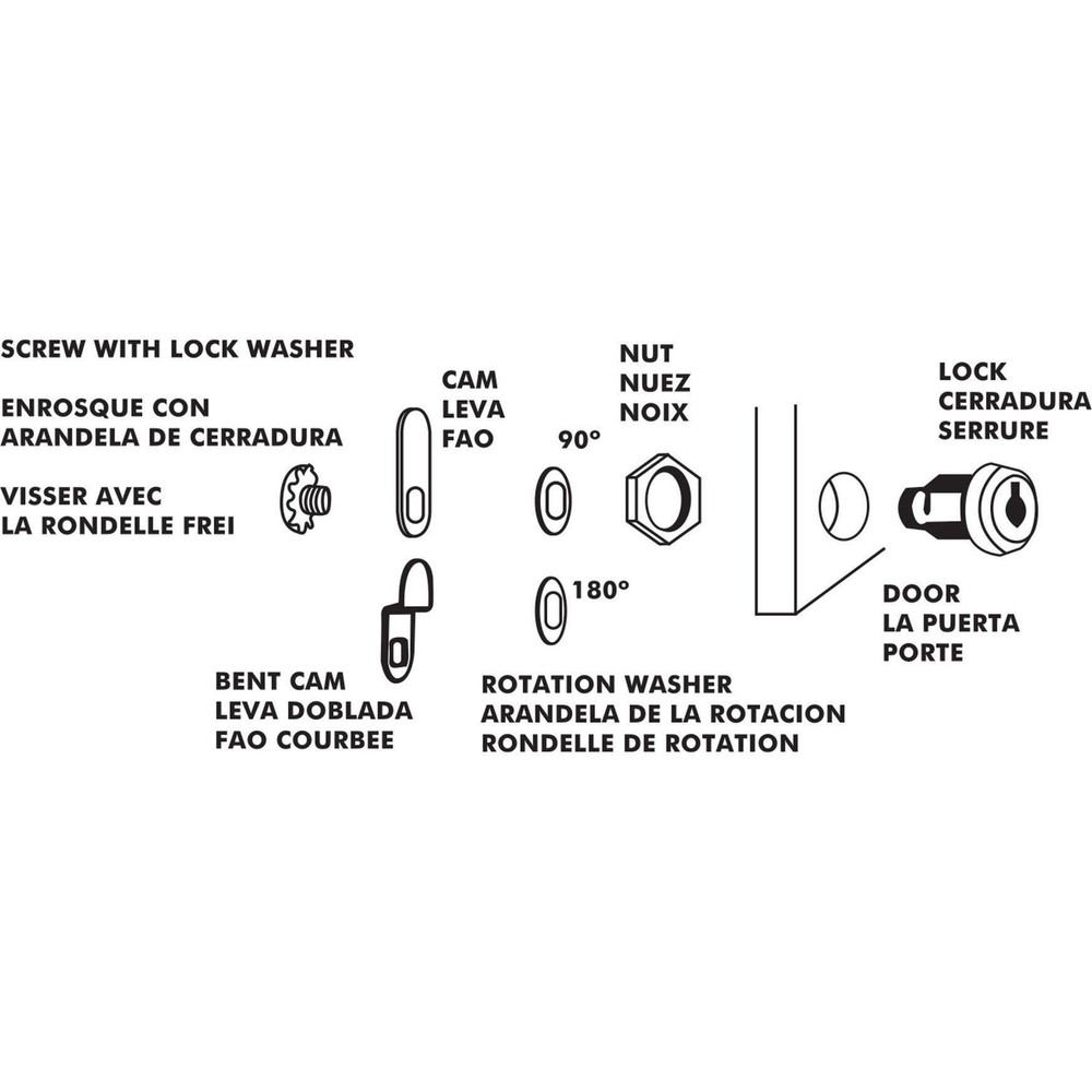 Sierra CL49320 Cam Lock 7/8" Depth