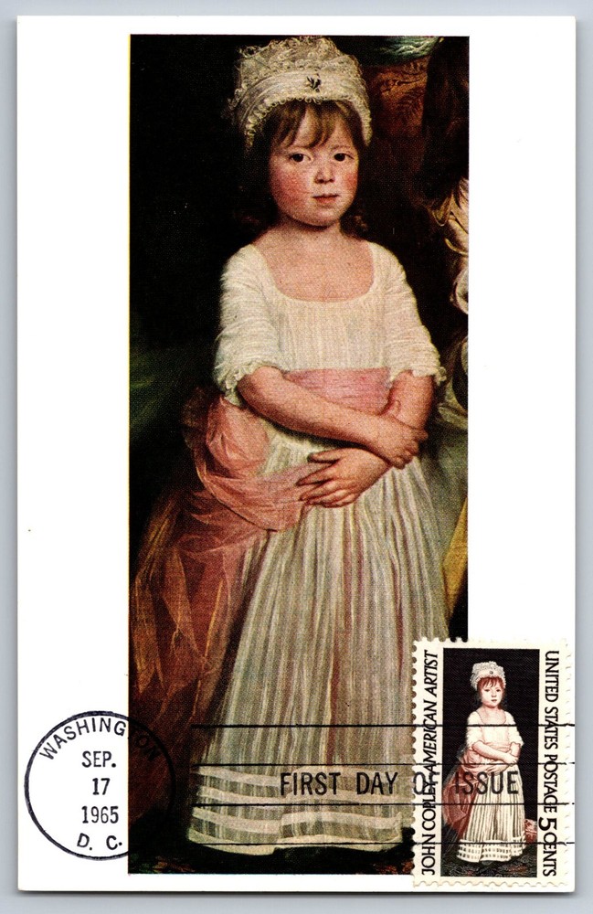 #1273 John Copley FDC Maxi Card