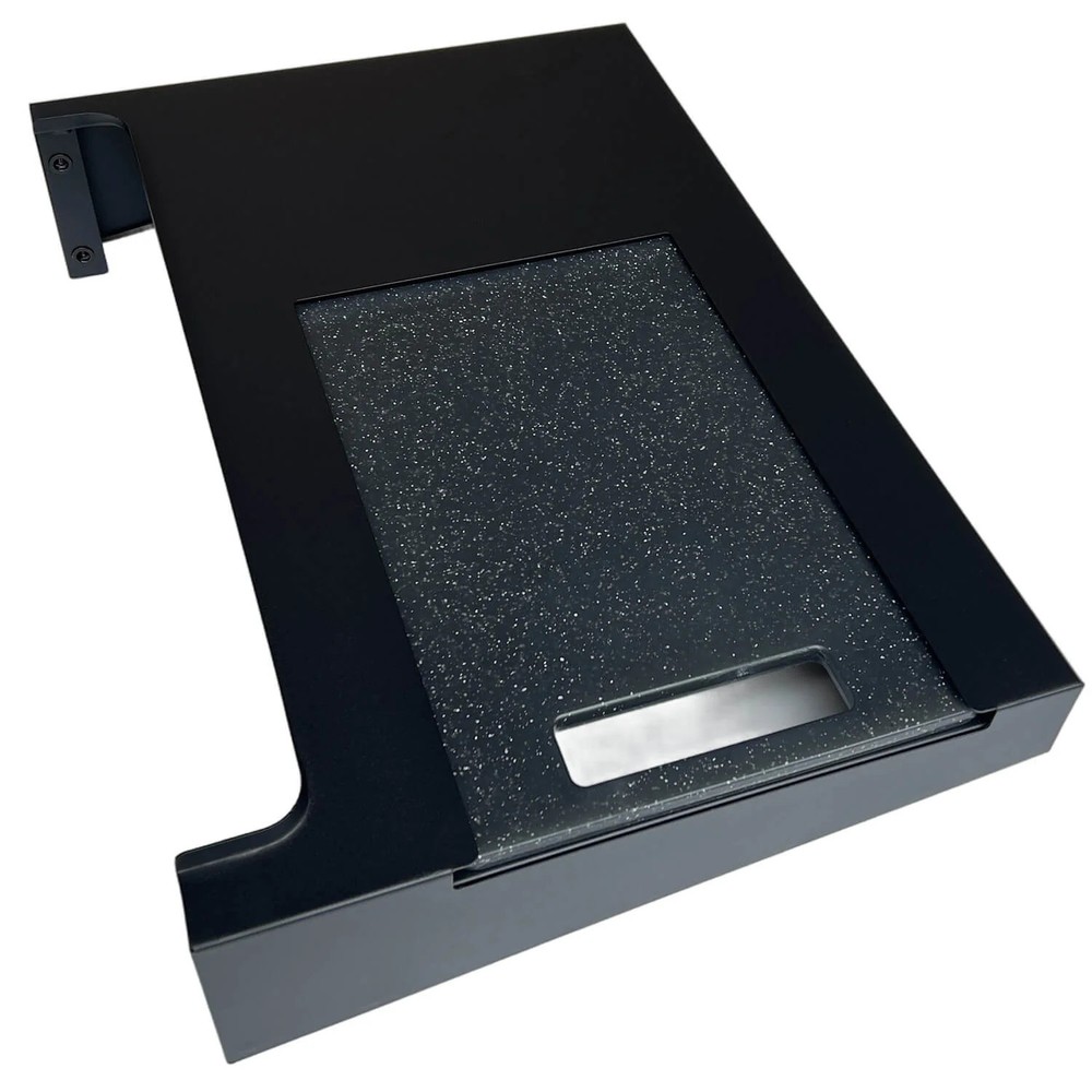 Cutting Board for Griddles with Accessory Side Shelf - Grey