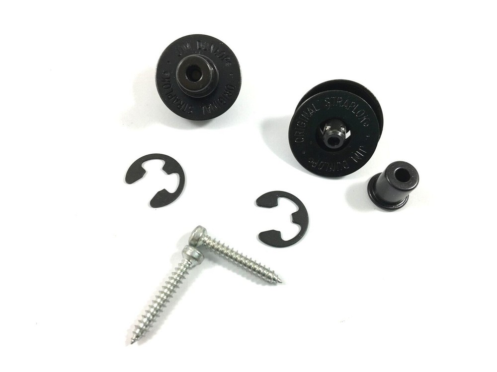 Dunlop Strap Locks - Guitar - Flush Mount Strap Retainer System Black