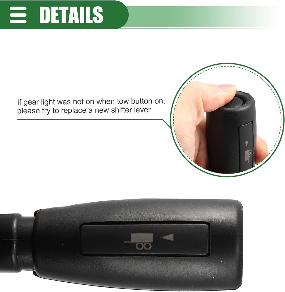 Automatic Transmission Shift Lever, Shift Select Lever with Tow Switch, for