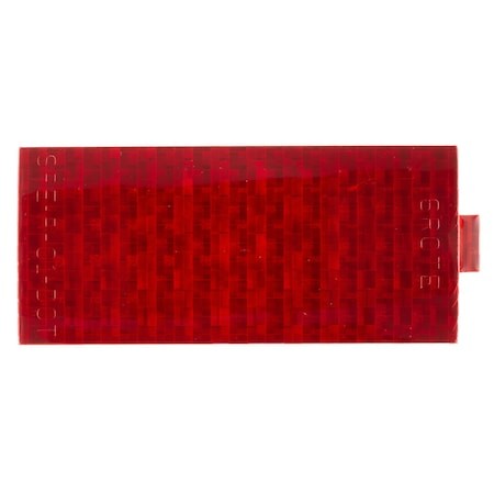 Grote 41152 Reflector, Red, Rectangular, 3-13/16" Dia.