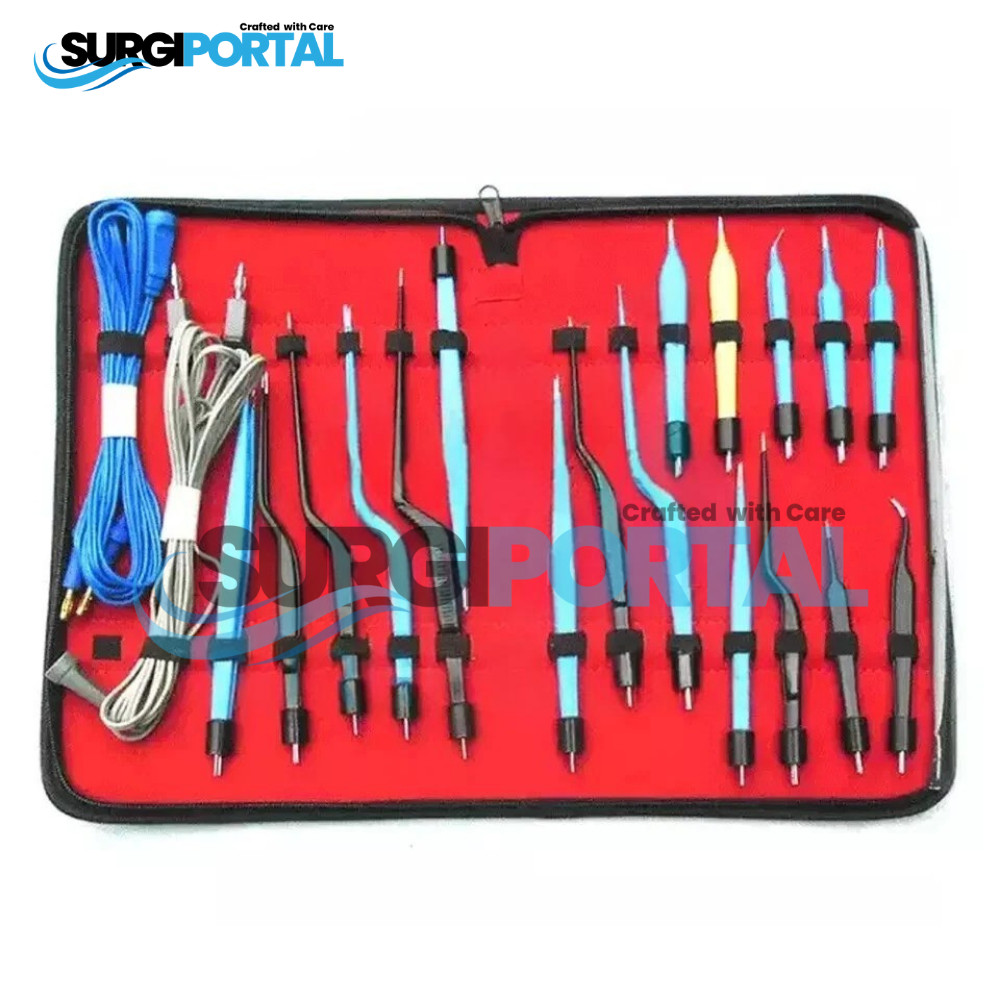Bipolar Bayonet Forceps Electro Surgical Instruments Set Best Quality Set