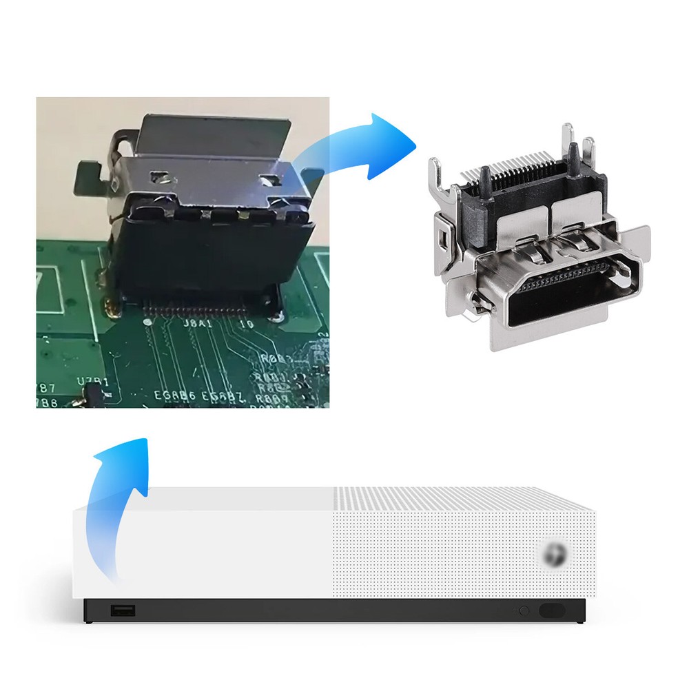 For Microsoft Xbox One S Replacement HDMI 2.1 Port Connector Dock Socket LOT