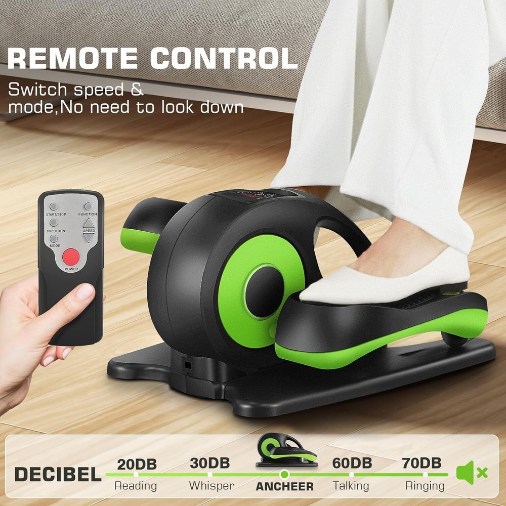 ANCHEER Compact Under Desk Elliptical Exercise Machine for Legs & Seniors