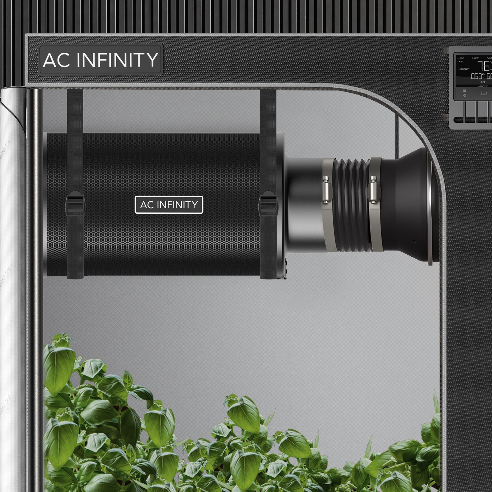 Refillable Carbon Filter Kit 4", with Australian Charcoal Refill for Grow Tents