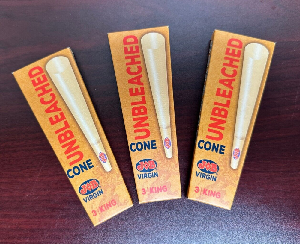 JOB Virgin KING SIZE (3pc) Cones -3 Packs
