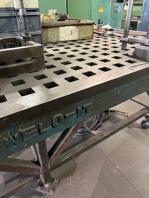 welding table, 5' x 8'