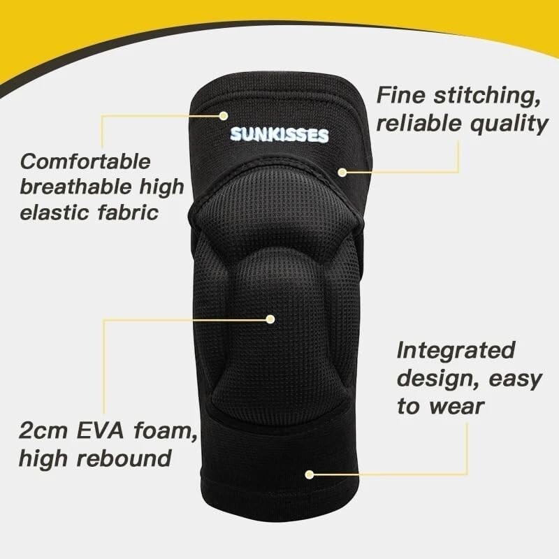 Knee Pads, Thick Sponge Anti-Slip, Collision Avoidance Knee Sleeve Medium