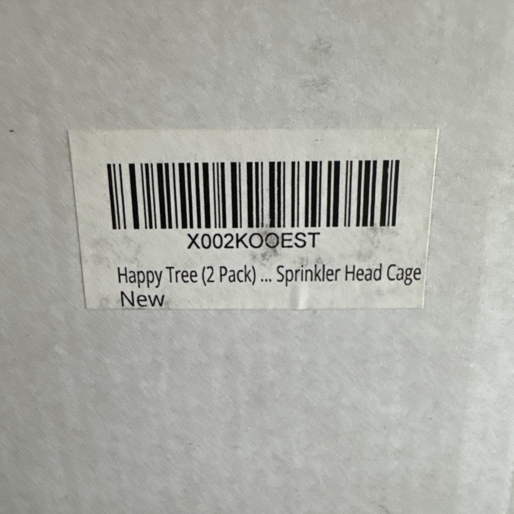 2 White HAPPY TREE Fire Sprinkler Head Cage 1/2" & 3/4"