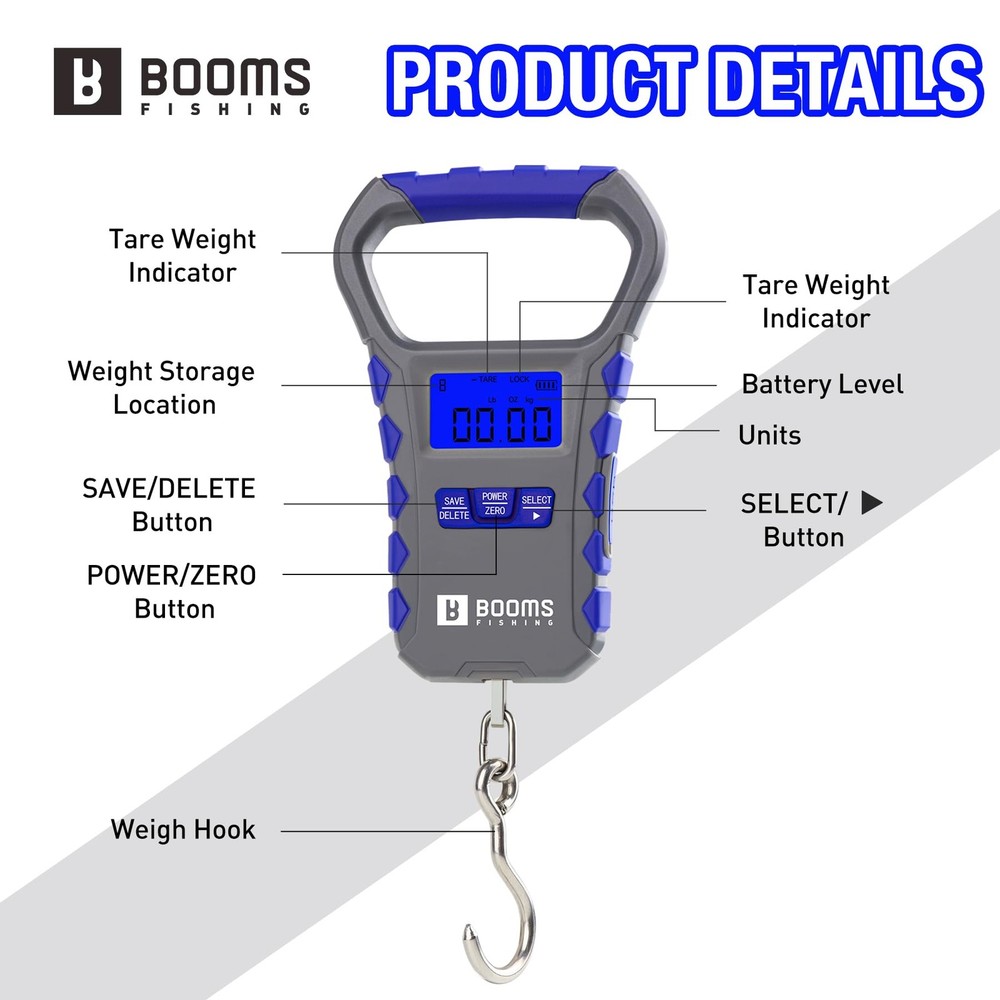 Digital Fish Scale: USB Charging Fish Weigher 65lb Capacity - Waterproof Lugg...