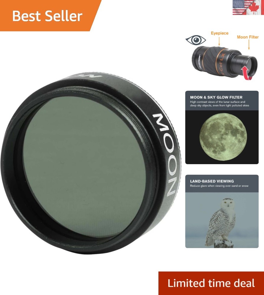 Celestron 1.25” Moon Filter: Essential Astronomy Accessory for Stunning Viewing