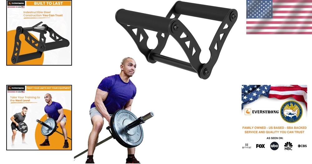 Compact T Bar Row Attachment with Universal Compatibility for Efficient Workouts