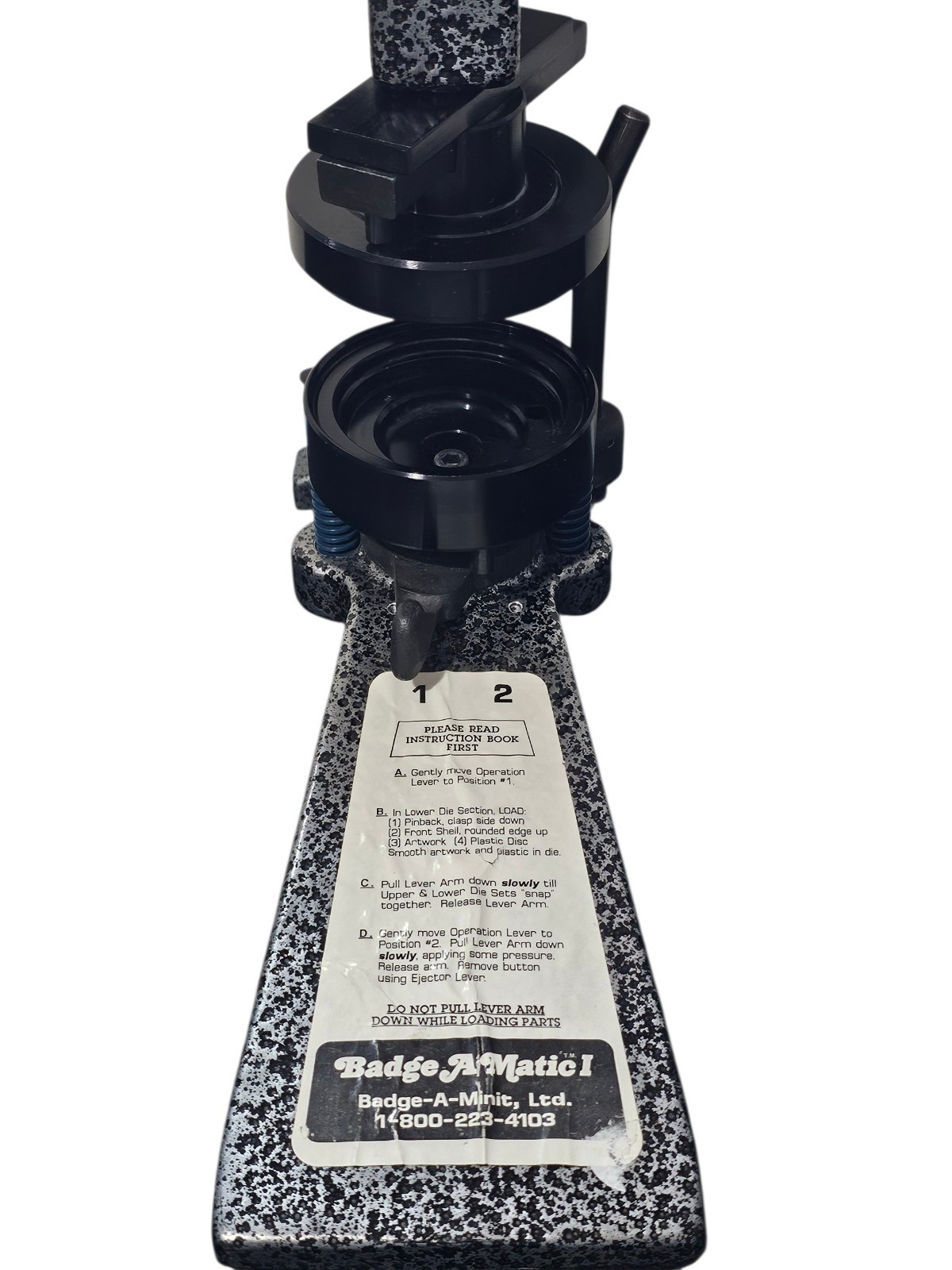 BADGE-A-MATIC 1 by Badge-A-Minit the 2-1/4" Button Maker for Badges & Keychains