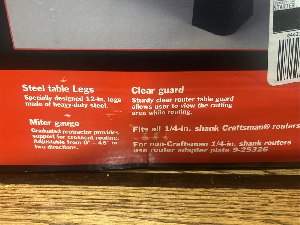 Craftsman Router Table 926460, NOS Unopened Box