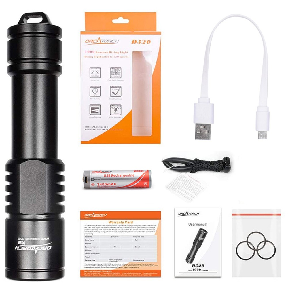OrcaTorch D860 D520 SD01 Package