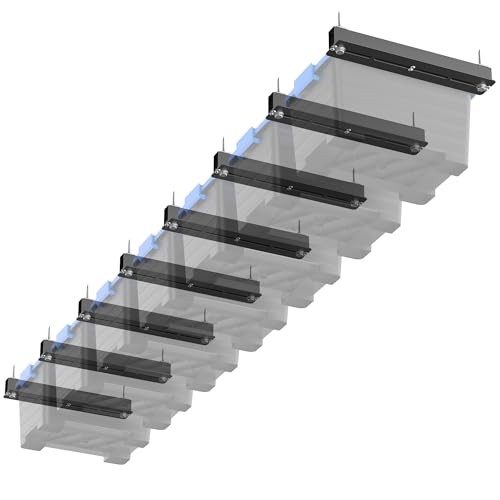 Ceiling Storage Rack, Heavy Duty Overhead Storage Rack for Garage, Adjustable