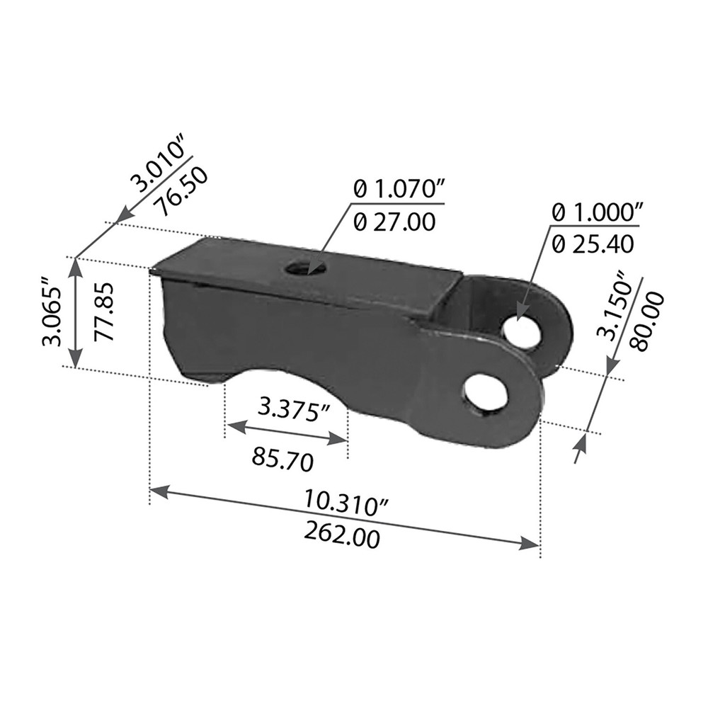 AXLE SEAT 5' RND 2-1/4''