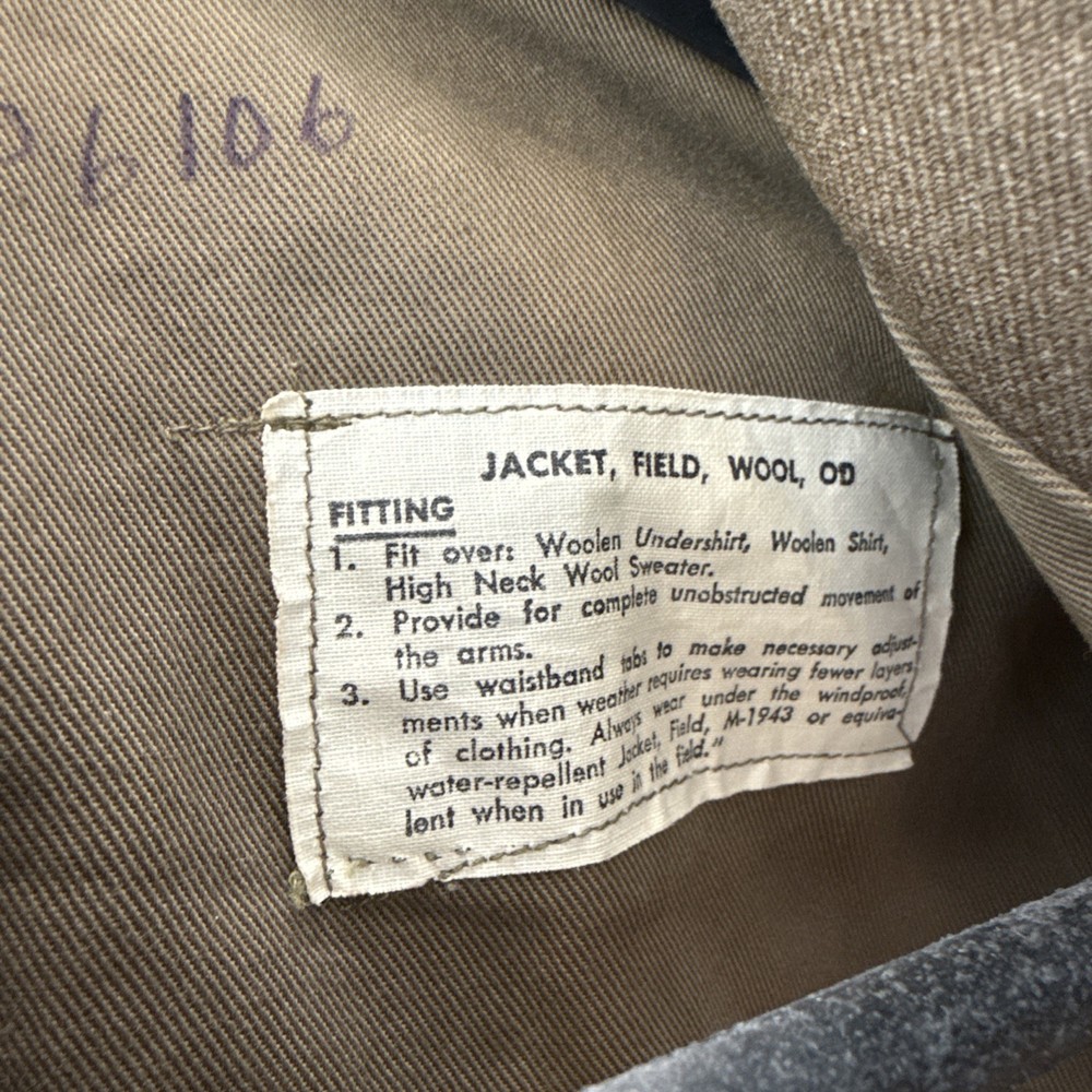 VTG WWII US Army Air Force Wool Field Jacket 36s Training Command Patch 13th Arm