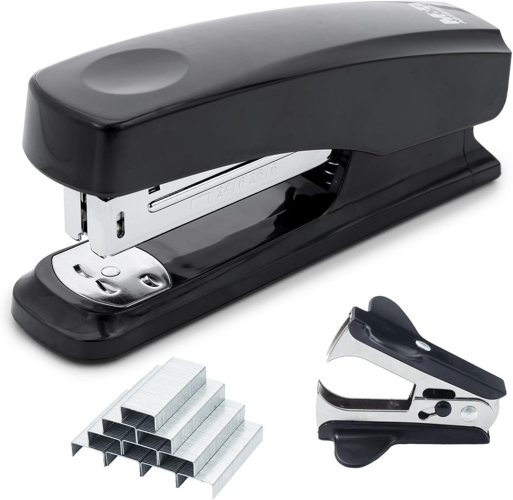 M&G Desktop Stapler with 25 Sheet Capacity, Two Binding Modes, Basic Stapler Set