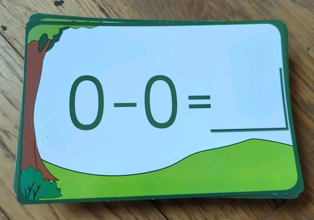 TouchMath Subtraction Study Cards Designed for Regular Classrooms Education