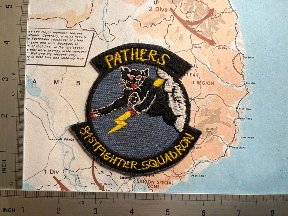 Patch , 81st TACTICAL FIGHTER SQ , PANTHER'S PATCH , 81ST TFS PATCH , t1