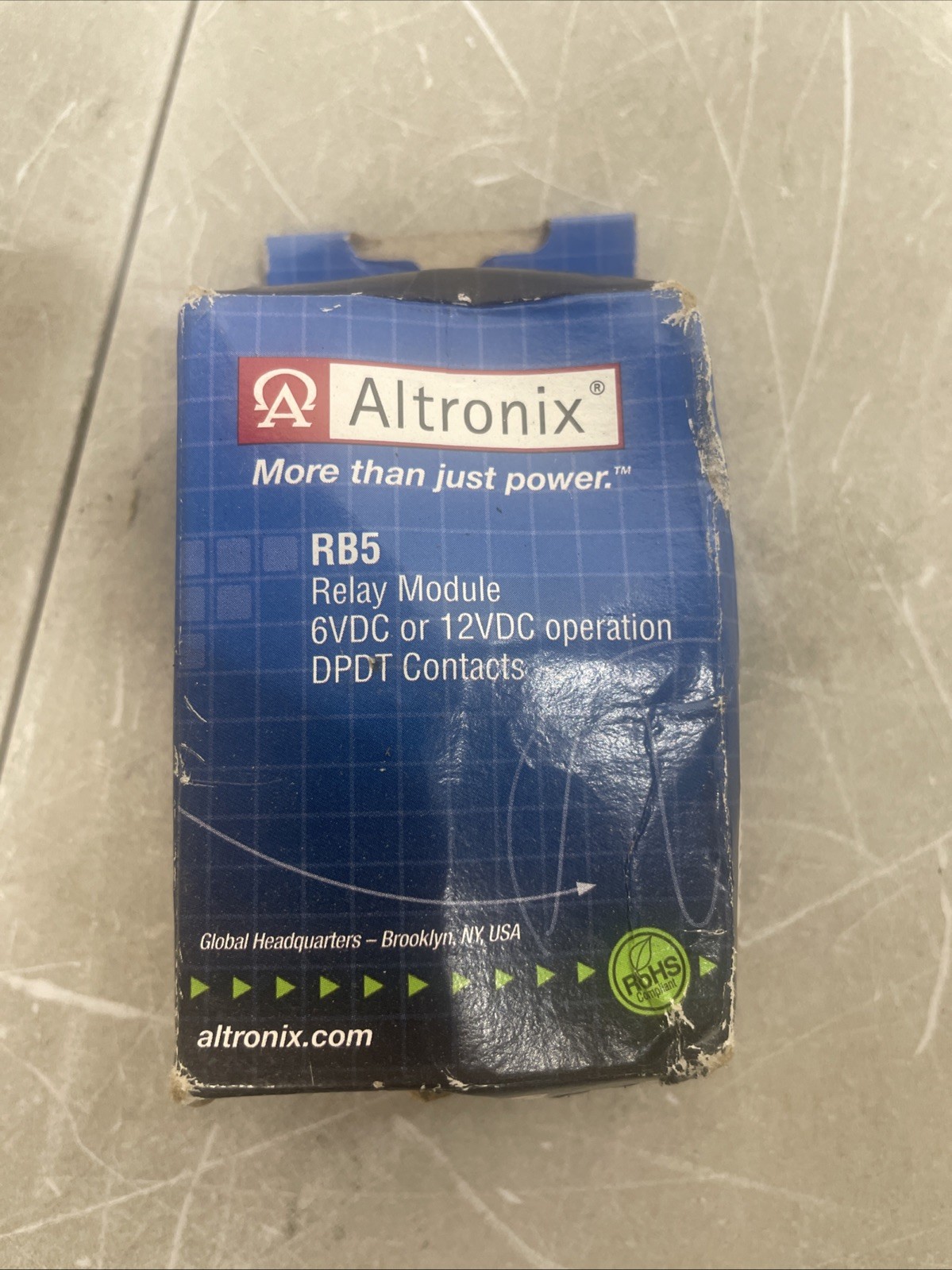 Altronix RB5 Relay Module 6 VDC or 12 VDC DPDT New In Box Free Shipping (c2)