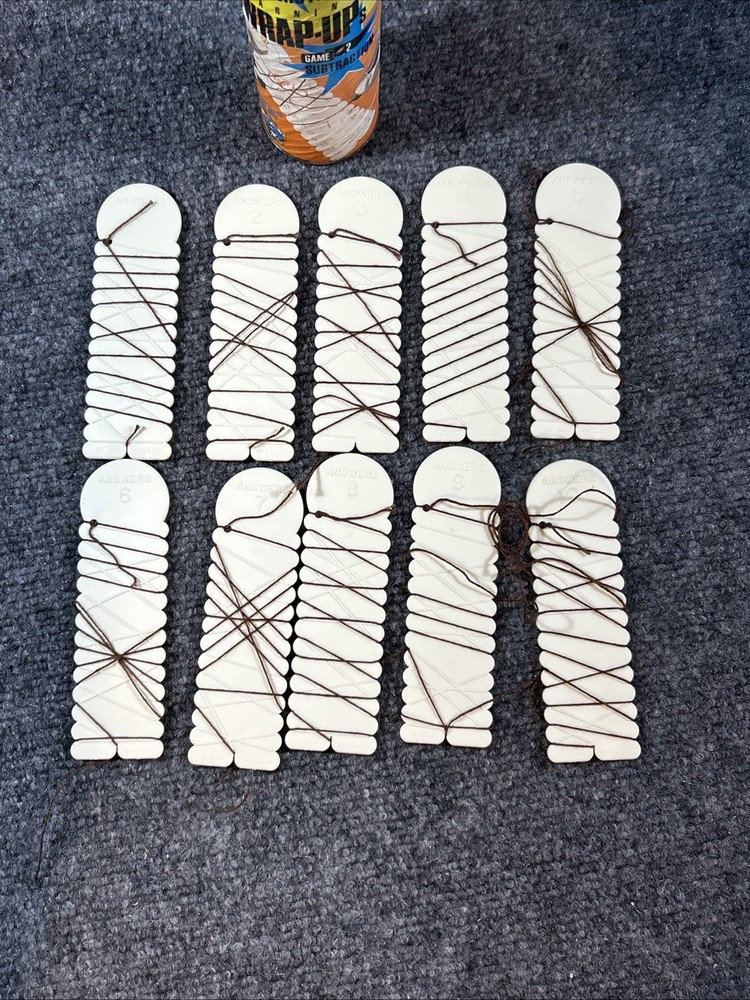 Vintage Learning Wrap-Ups Subtraction Set White Plastic Game #2