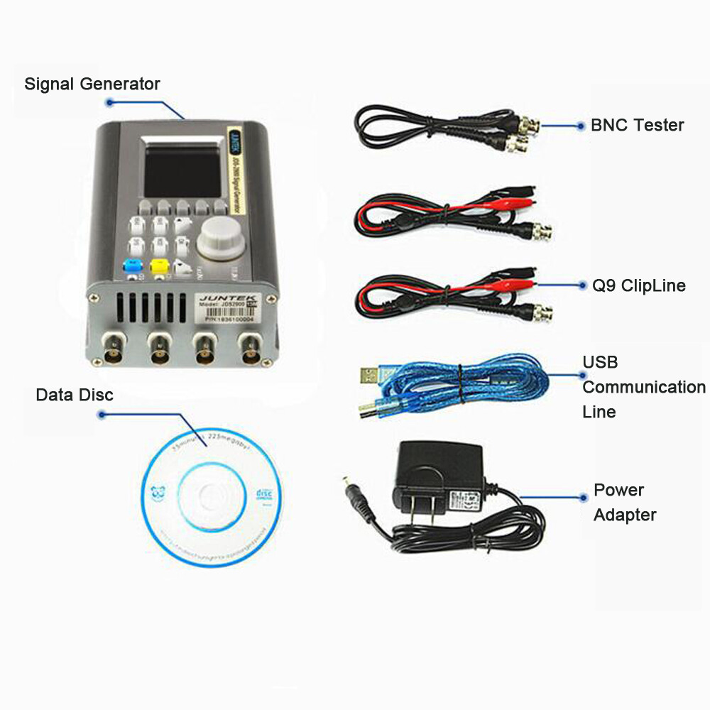 CNC Dual Channel DDS Arbitrary Waveform Signal Generator Pulse Frequency Meter