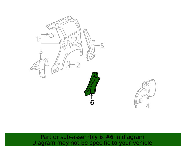 Genuine GM Outer Wheelhouse 15289182