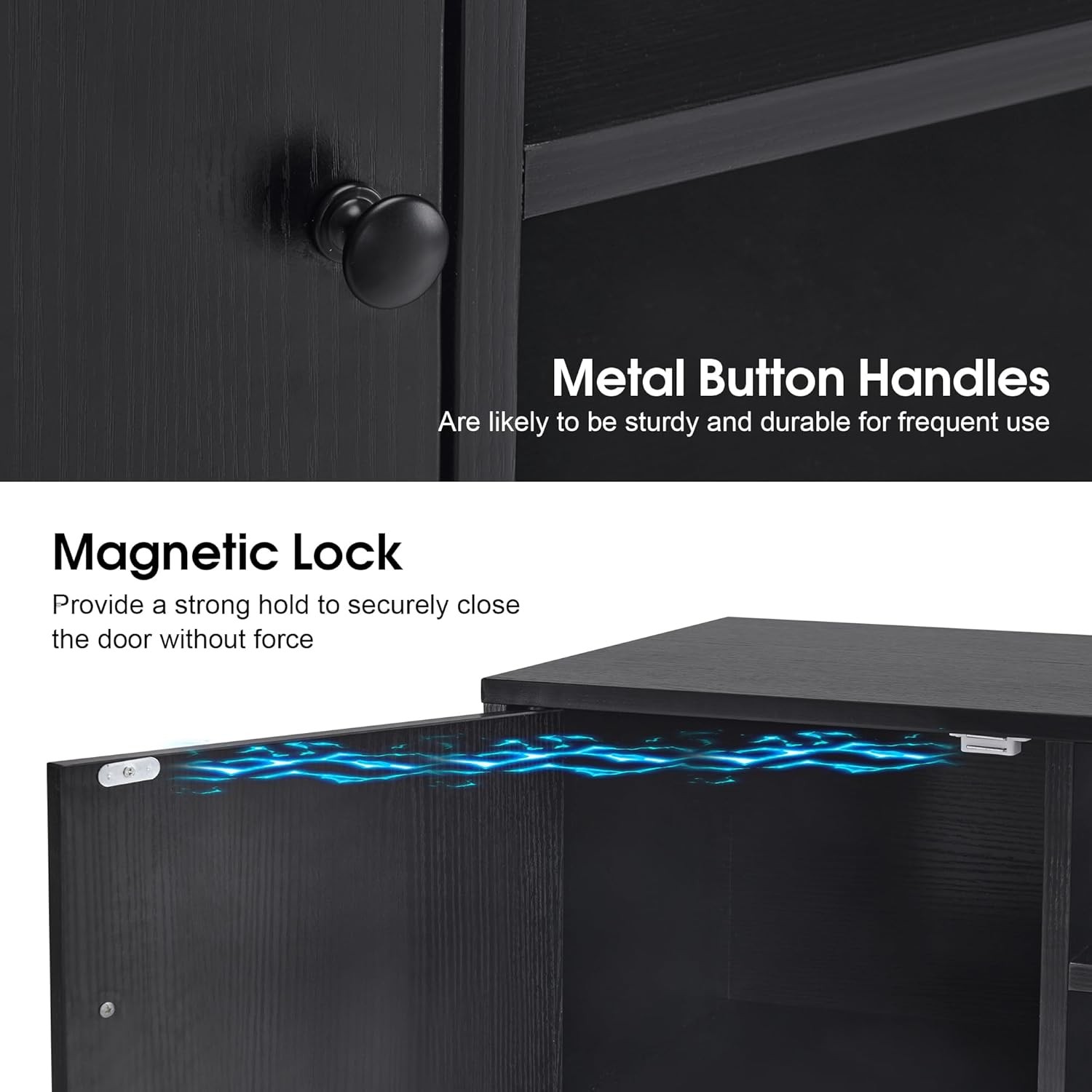 Wall Mount Barber Station for Hair Stylist Salon Stations with 3 Metal Holder