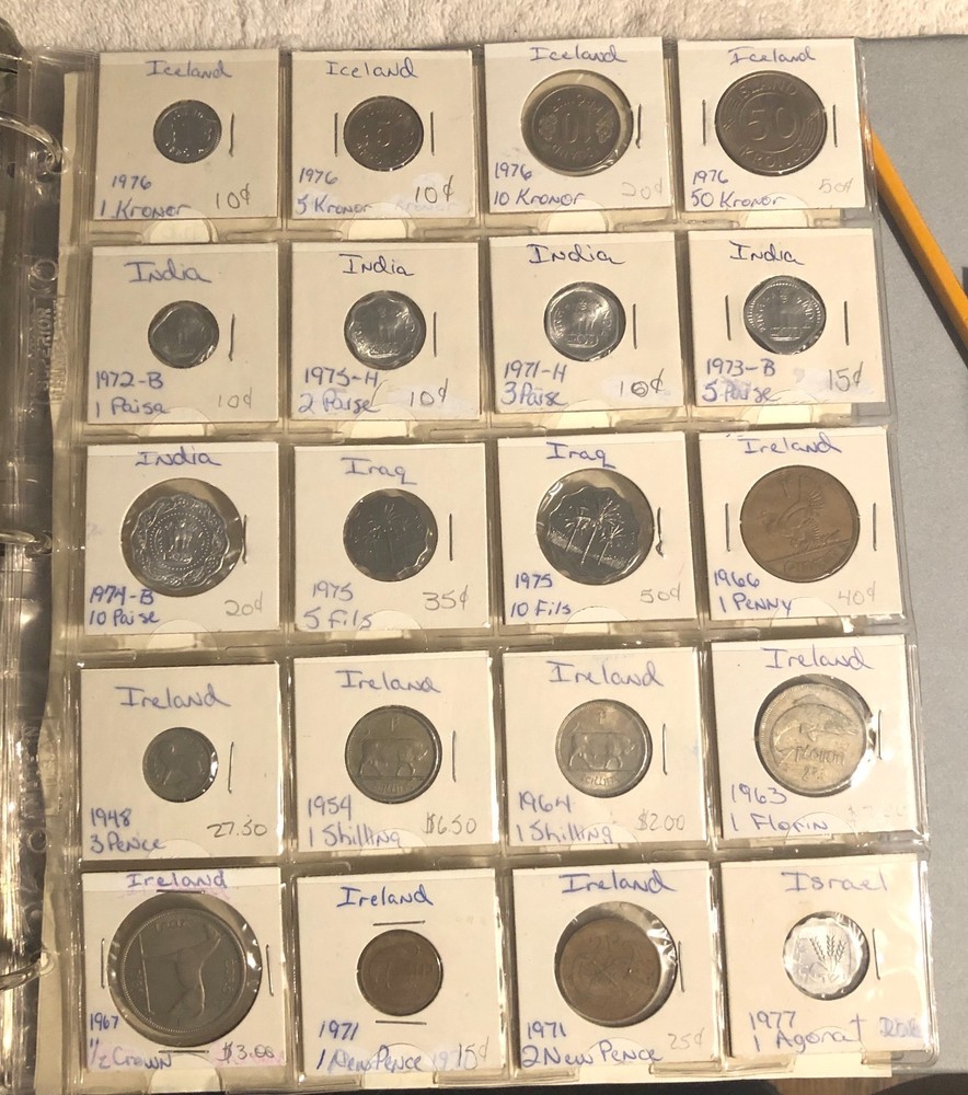 world coins lot bulk old