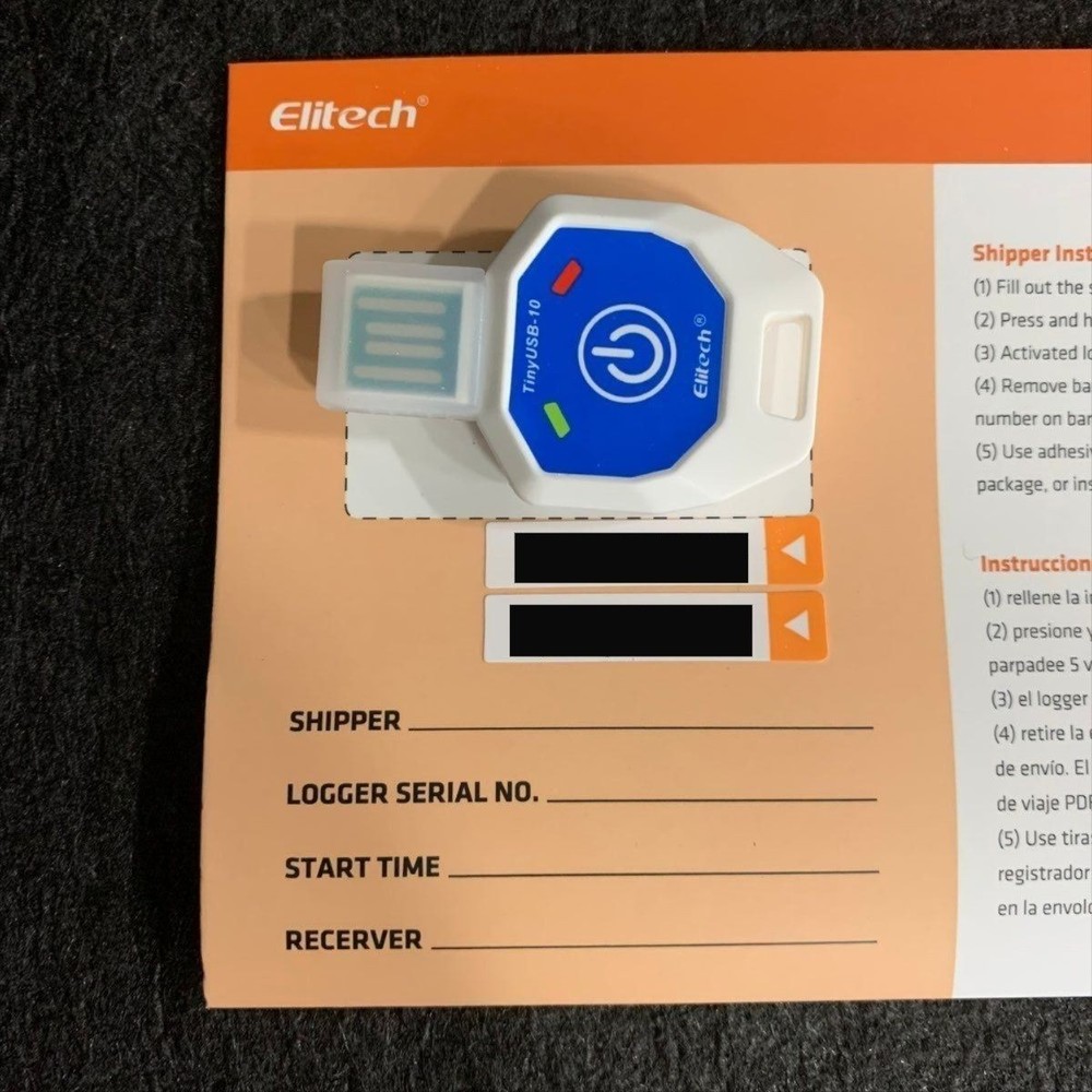 ELITECH TinyUSB Single Use Temperature Recorder Data Logger Lot of 50