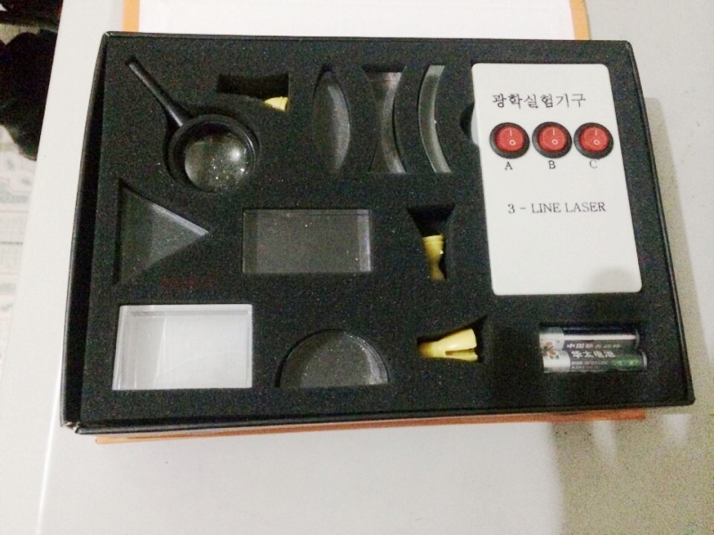Physical Science Optical Experiment Box Triangular Prism Convex Lens Optics Set